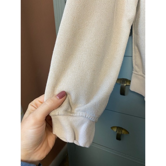 ✨sold✨CURRENT AIR Dodie Metallic Sweatshirt in White - Picture 4 of 6